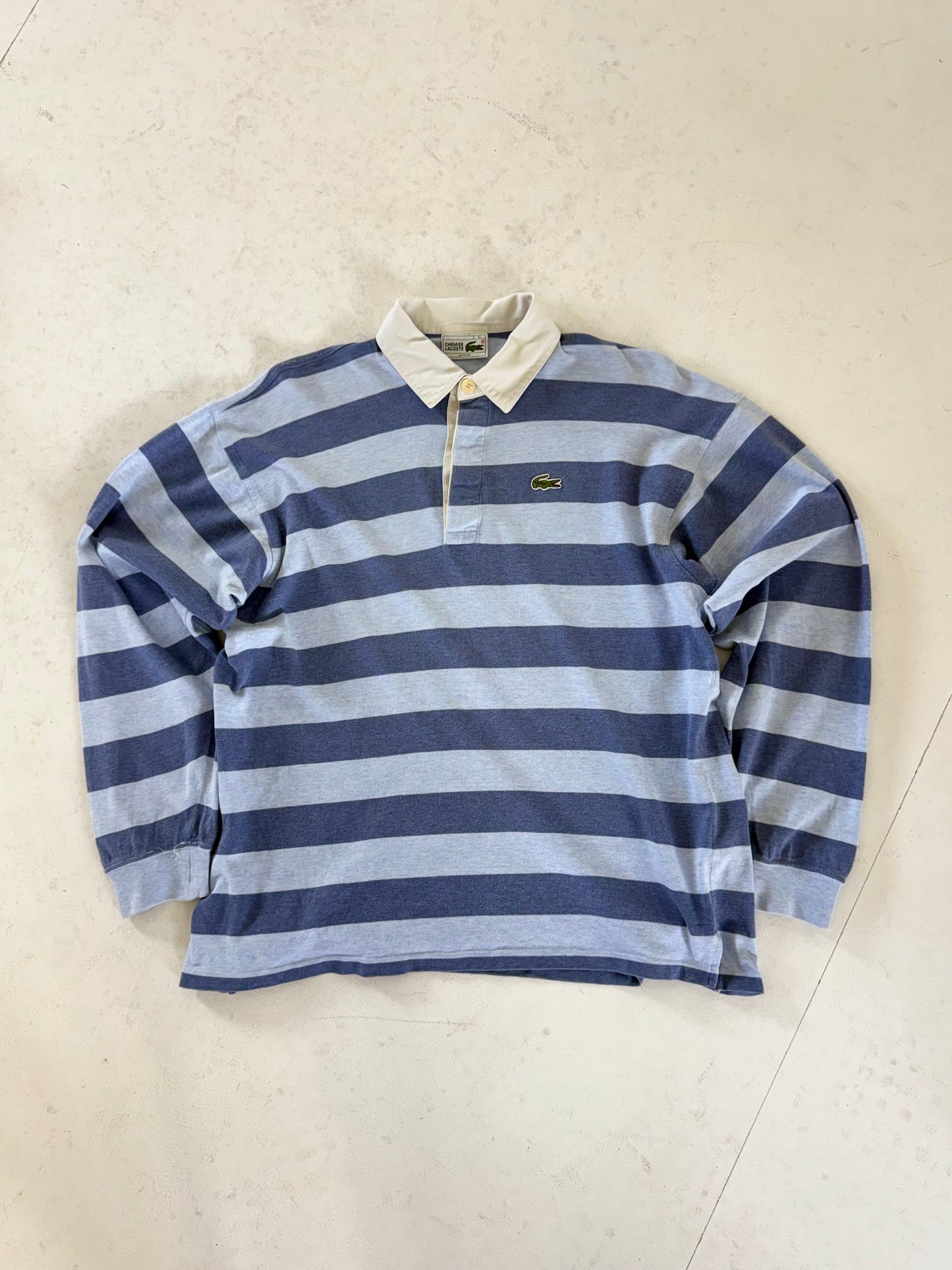 1980s Chemise Lacoste rugby shirt (Medium)