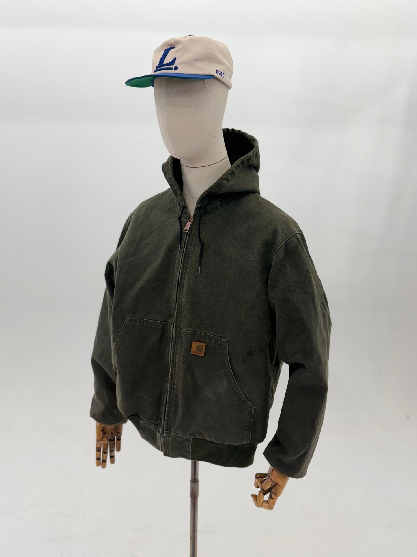 Vintage Carhartt Active jacket J160 Moss green (Large)