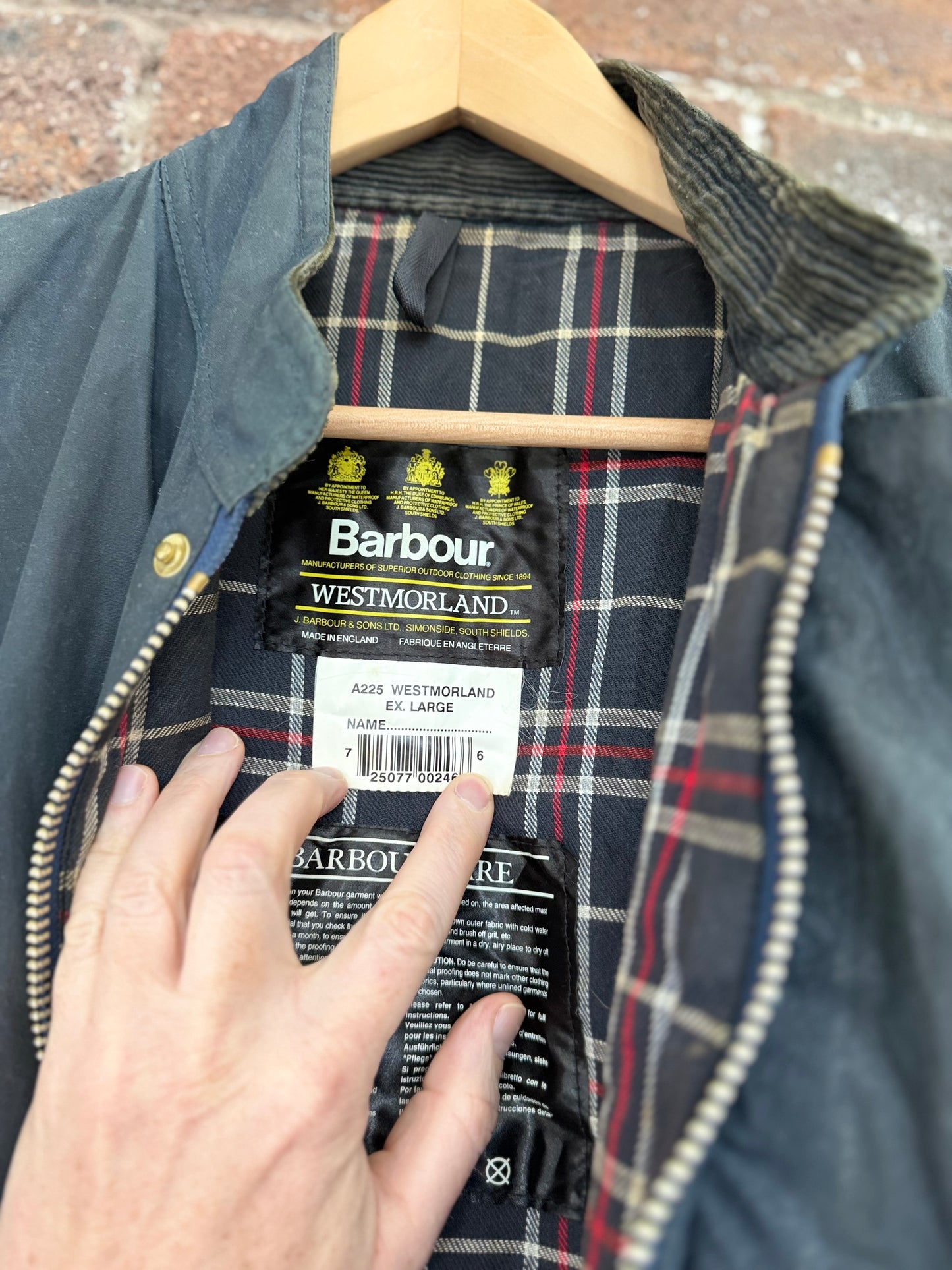 Vintage 1995 Barbour Westmoorland Gilet Vest XL