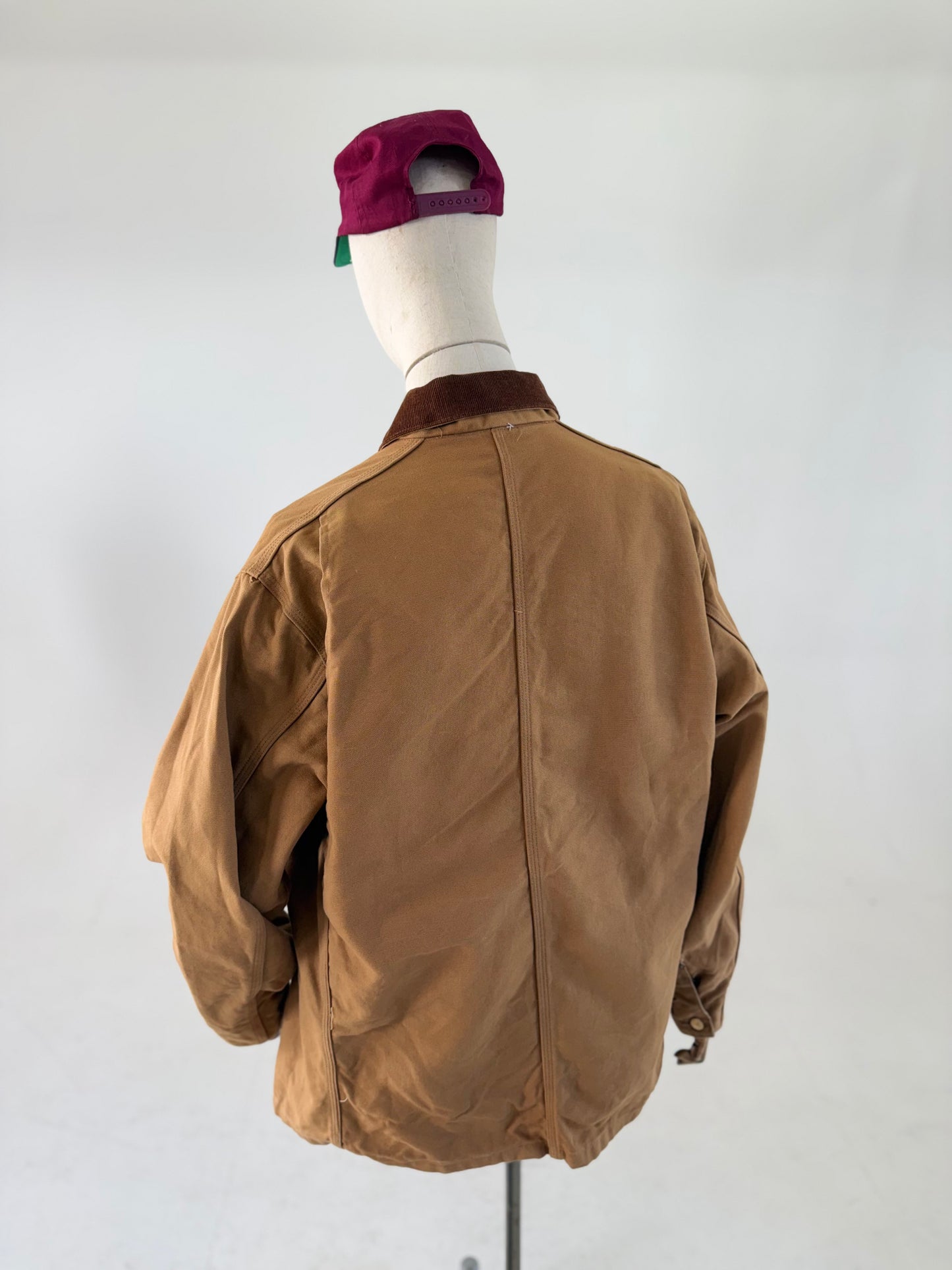 1980s Vintage Carhartt 6C canvas chore jacket 46”