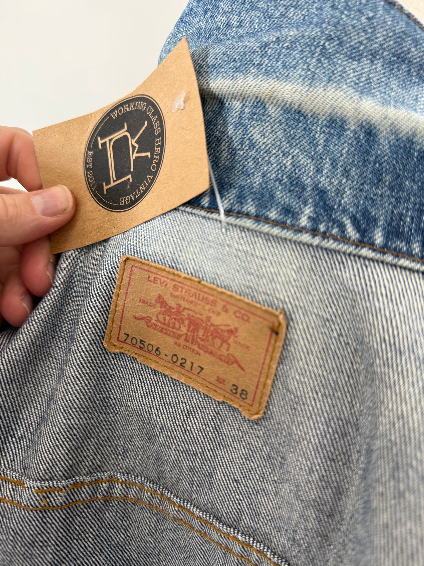 1970s Levi’s Type III denim trucker jacket Made in USA 38”