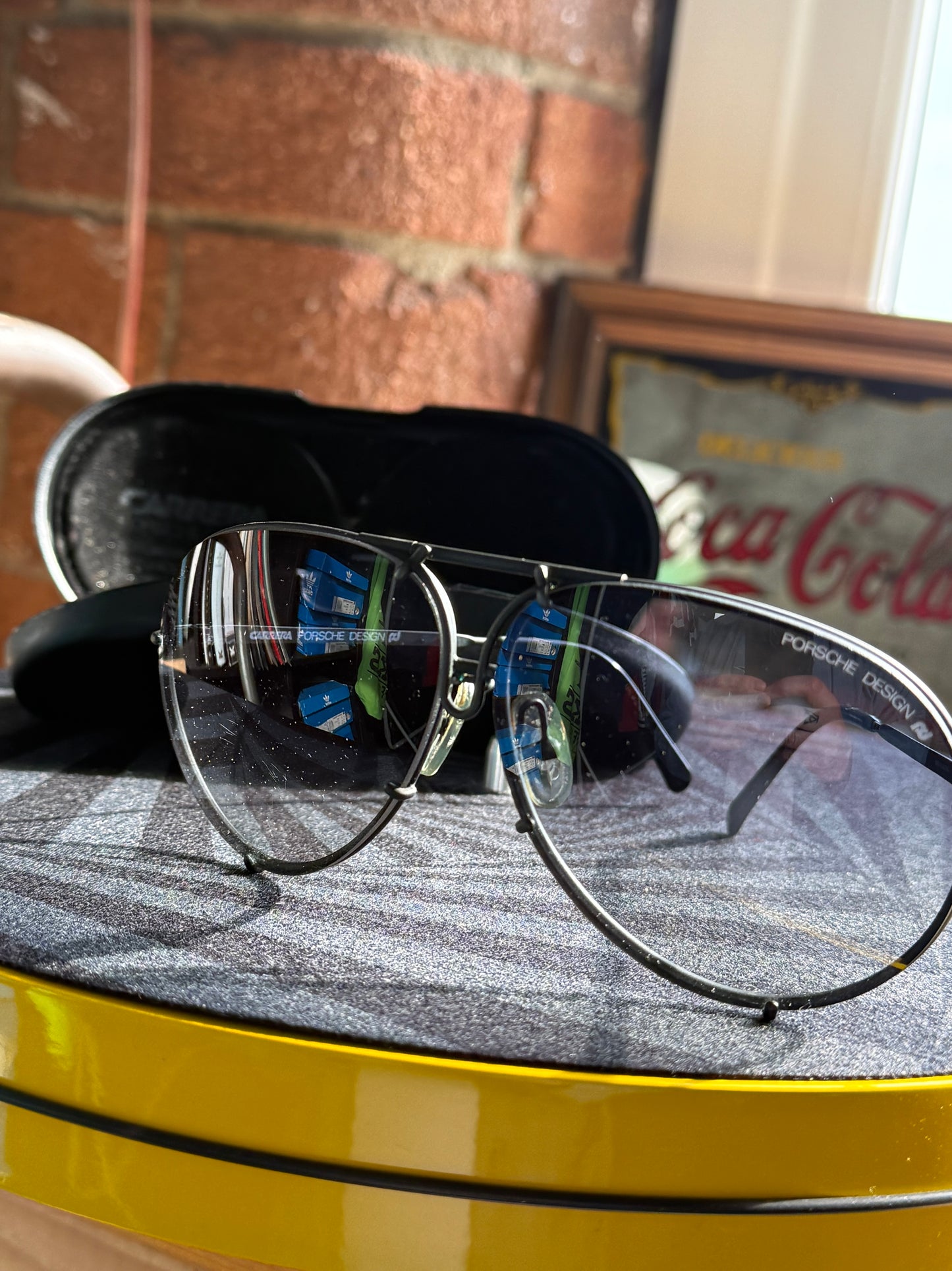 1980s Porsche Design by Carrera Aviator sunglasses