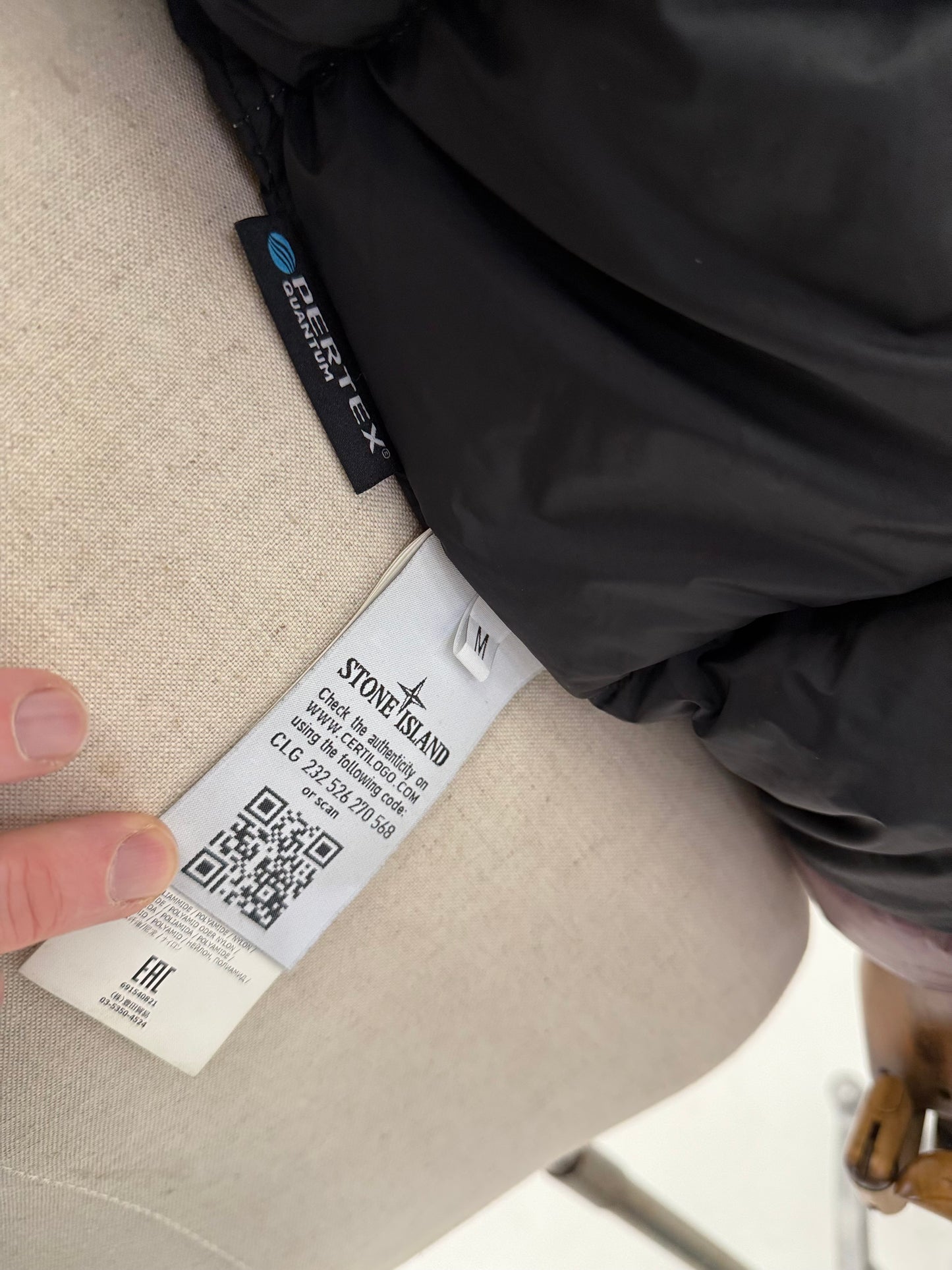 2018 Stone Island Pink Pertex Quantum Y Down Puffer Jacket - Medium