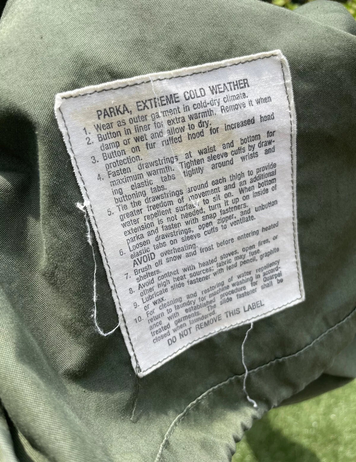 1960s US Army M65 Extrem Cold Weather Fishtail Parka (M)