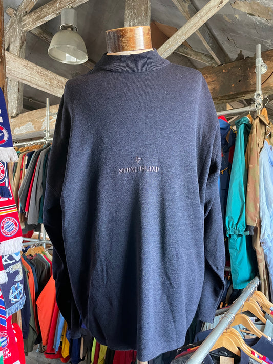 1980s Stone Island spell out knit (L)