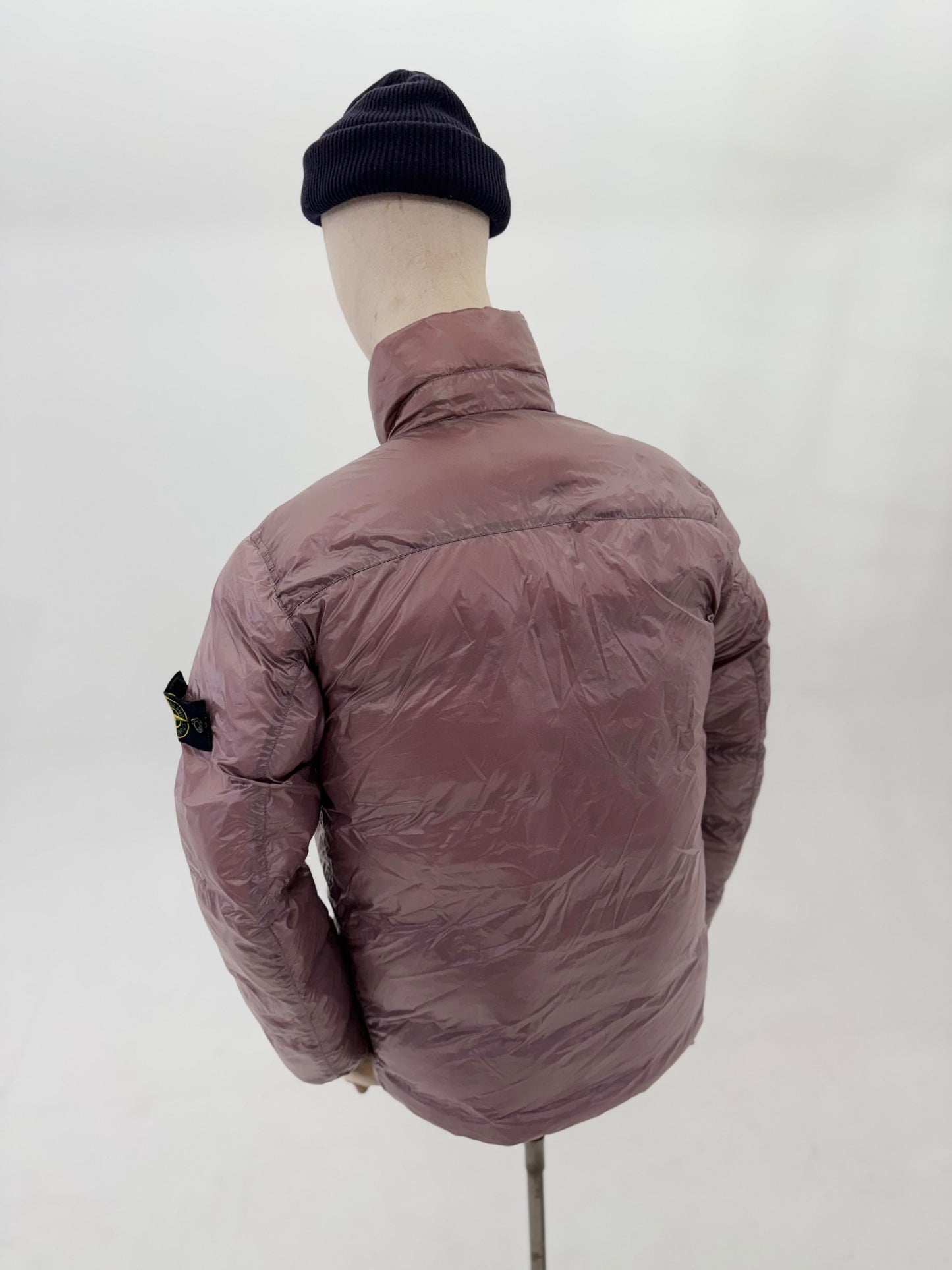 2018 Stone Island Pink Pertex Quantum Y Down Puffer Jacket - Medium