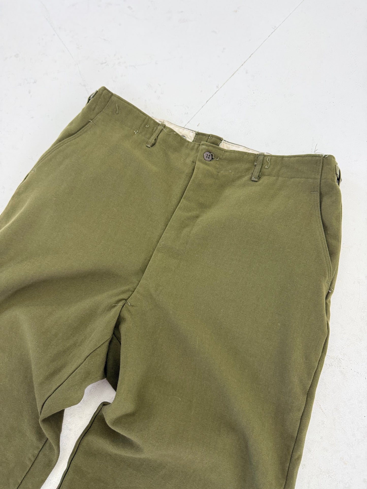 Vintage 1951 US Army M-1952 wool field trousers Large Regular unissued Korean War