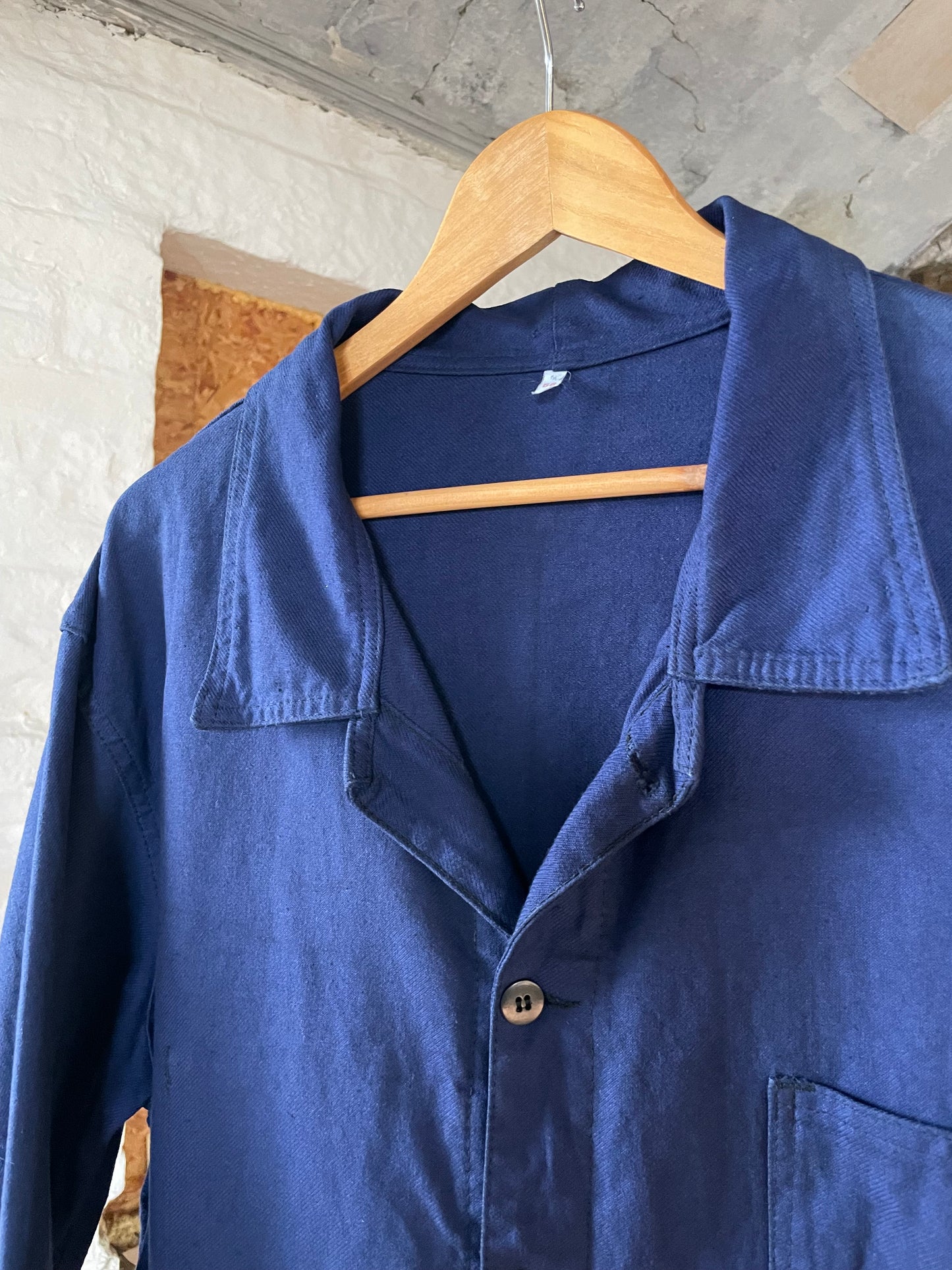 70s French cotton chore shirt (XL)
