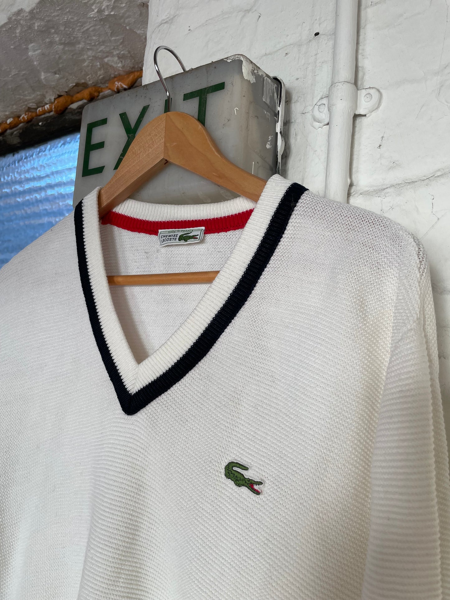 1980s Chemise Lacoste knit jumper  (3)