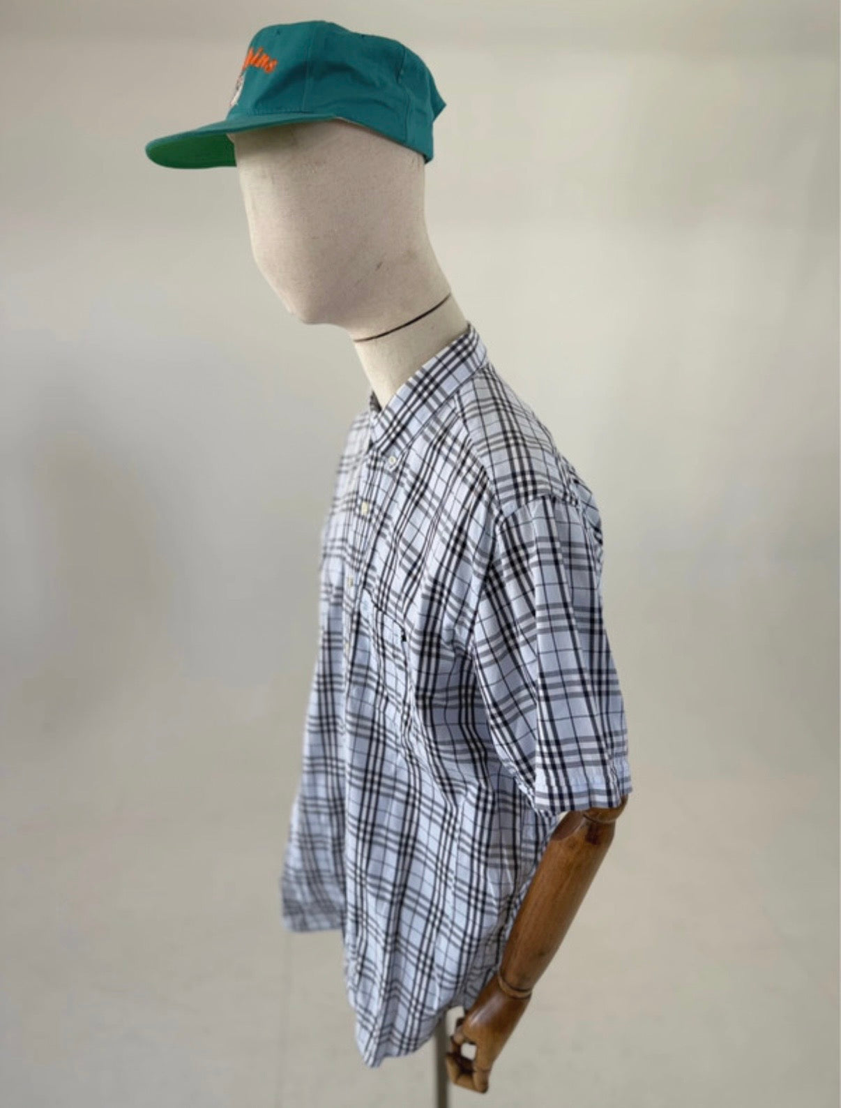 Vintage 00s Burberry London nova check short sleeve shirt XL