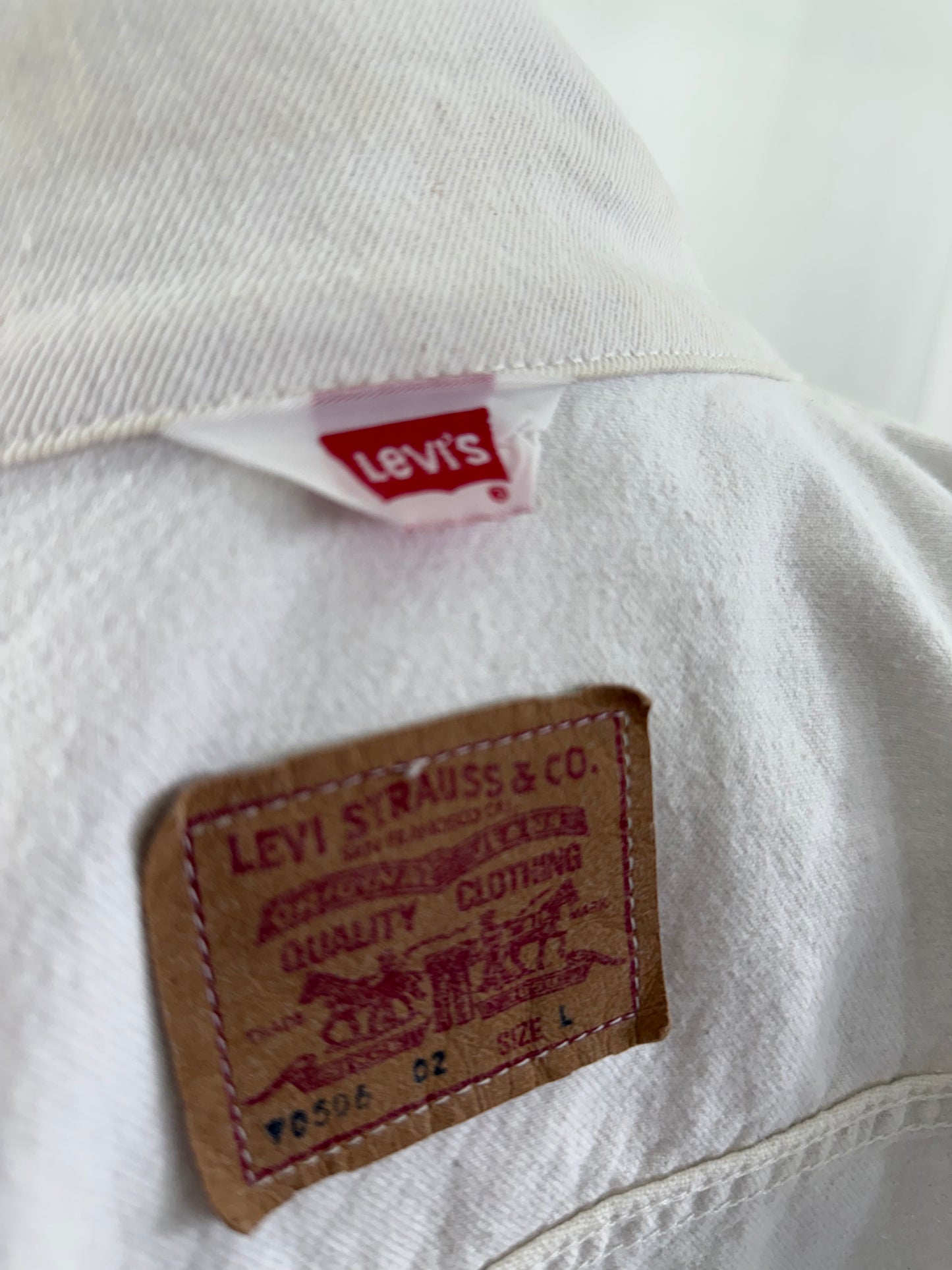 Vintage 80s Levi’s 70506 denim jacket Made in GB (Large)