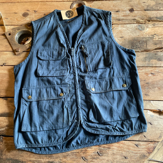 90s Chevignon Heringbone Cotton utility vest