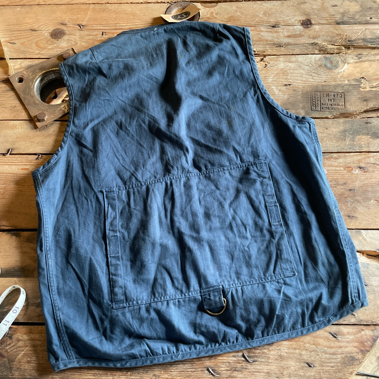 90s Chevignon Heringbone Cotton utility vest