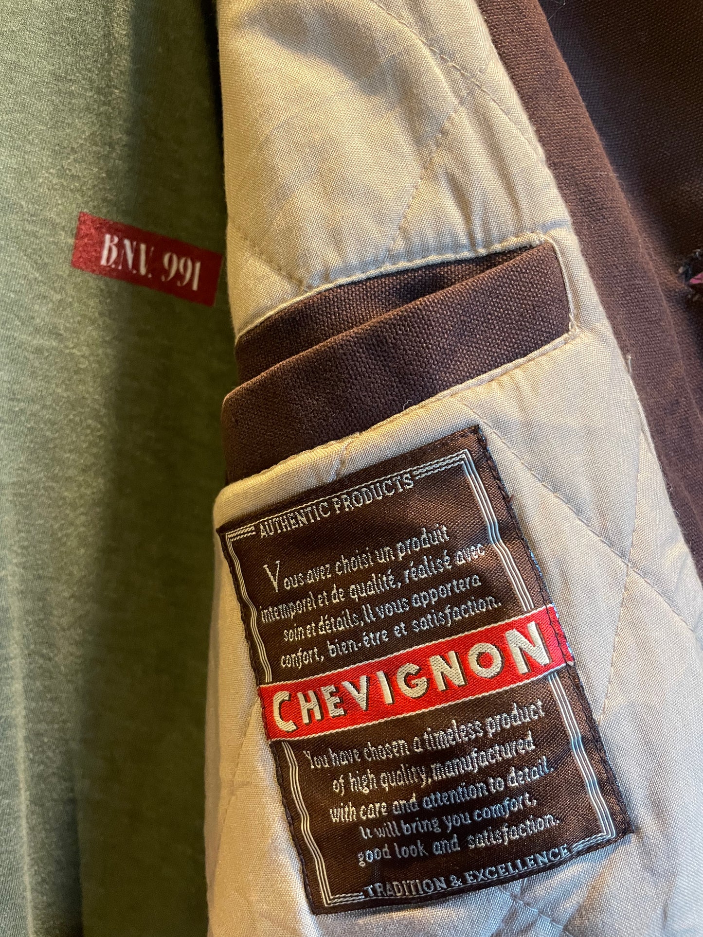90s Chevignon workwear canvas jacket (L)