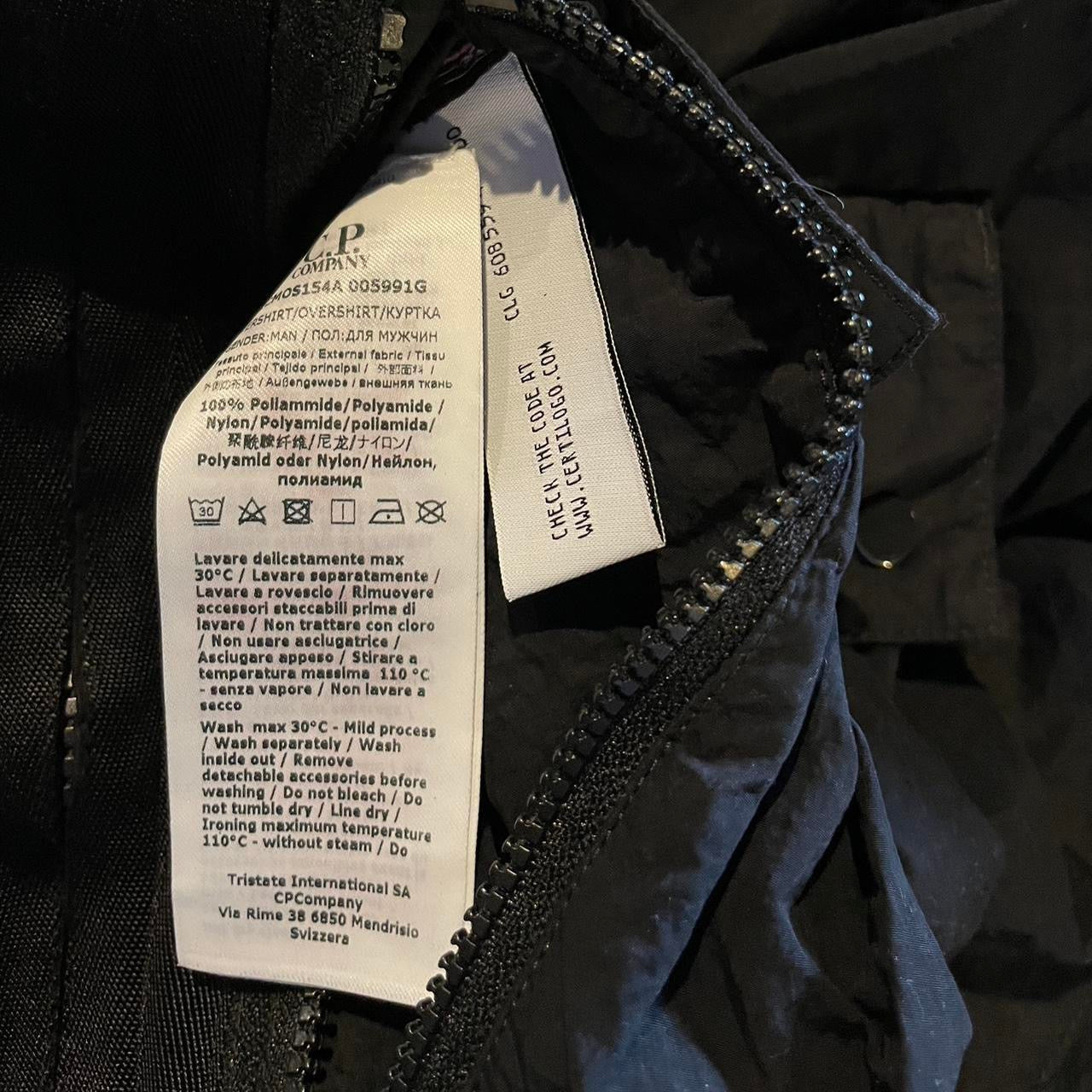 Aw21/22 C.P Company Flatt Nylon quarter zip overshirt (XL)