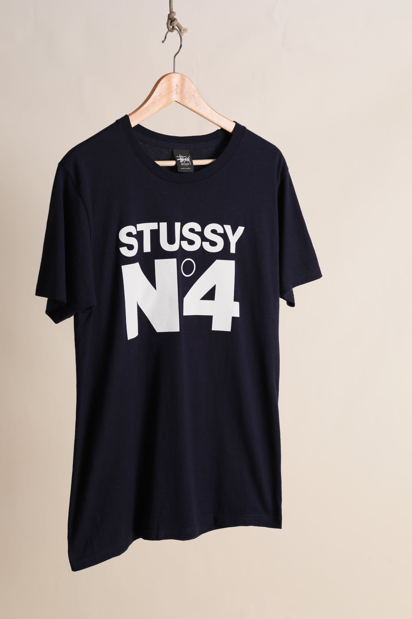 Deadstock Stussy No 4 tee - navy (M,XL)
