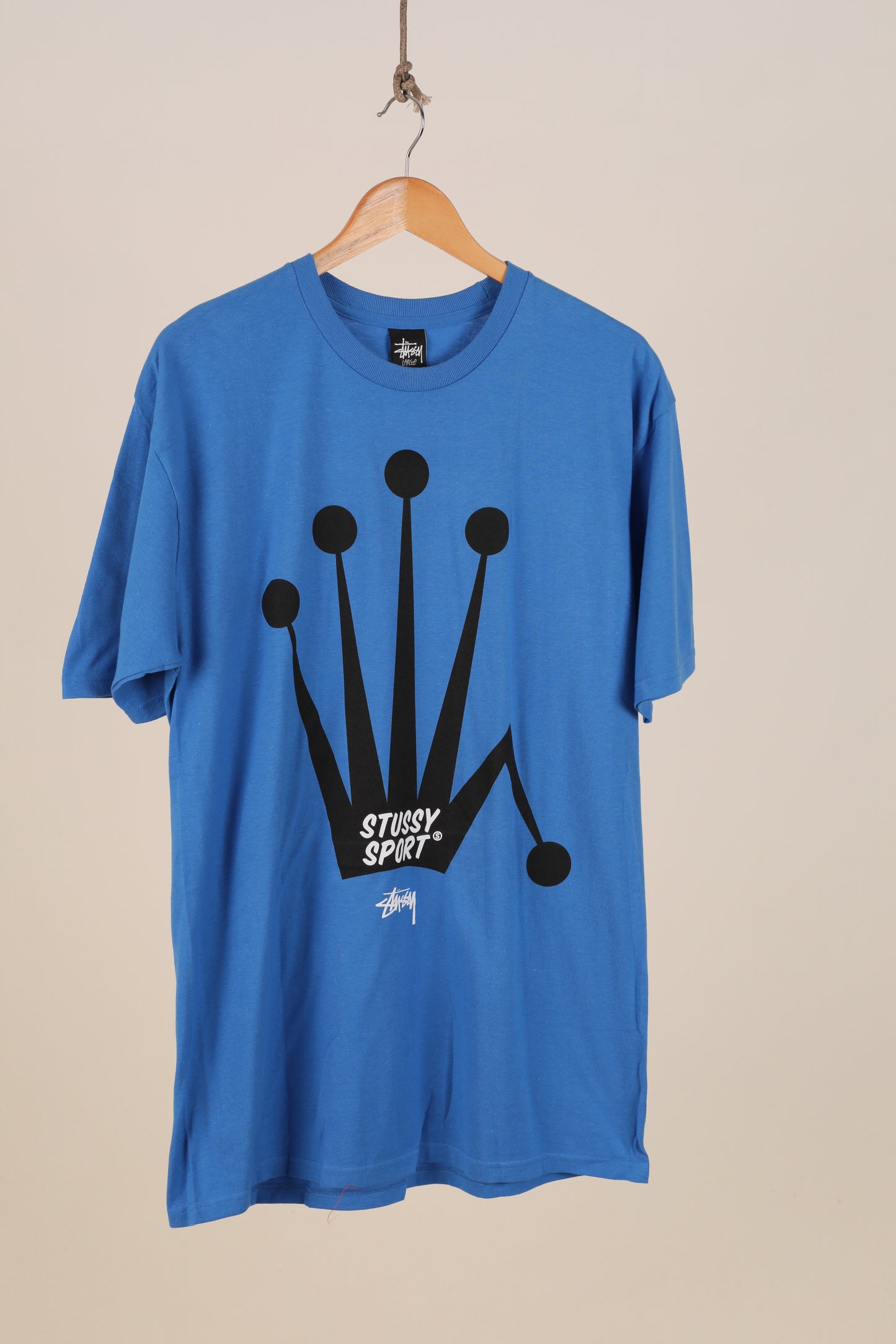 Deadstock Stussy Sport T-shirt - Blue (L)