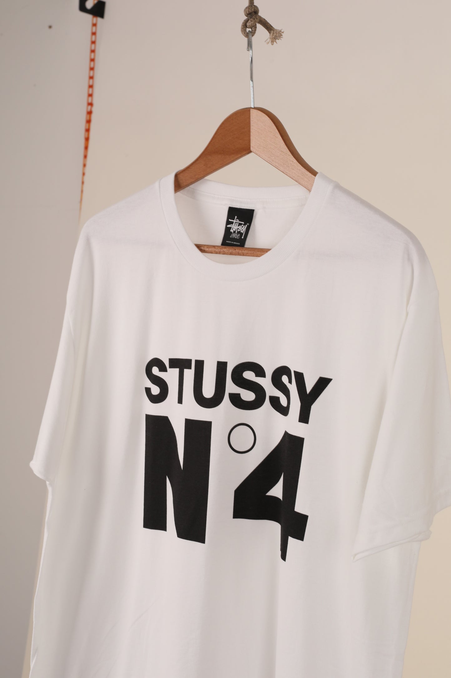 Deadstock Stussy NO 4 tshirt - white (L)