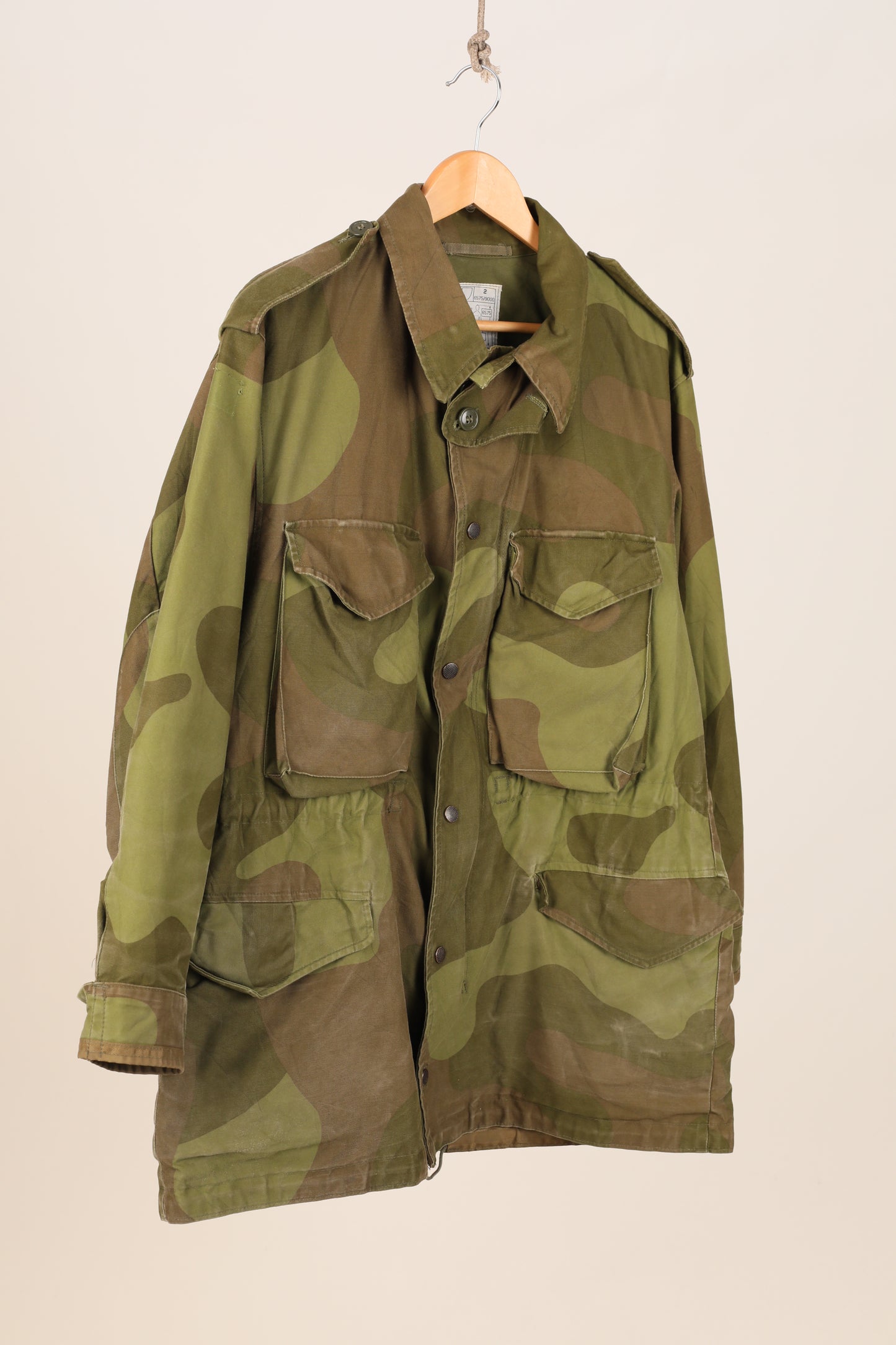 Vintage Norwegian M75 camo field jacket