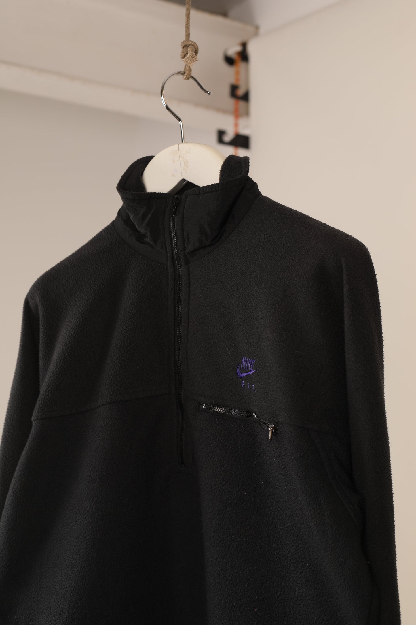 90s Nike FIT 1/4 zip fleece jacket