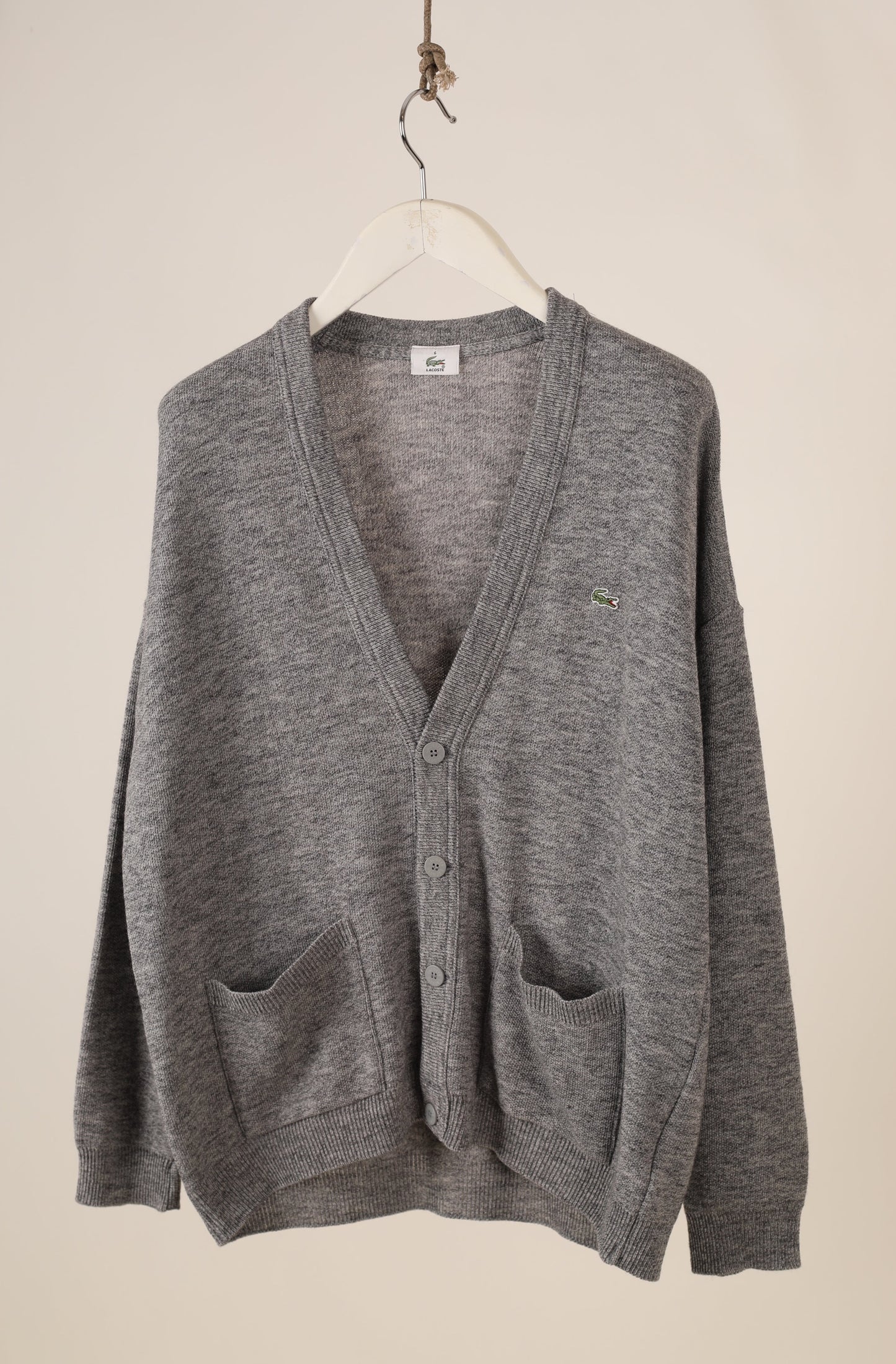 Lacoste Grey Knitwear Cardigan