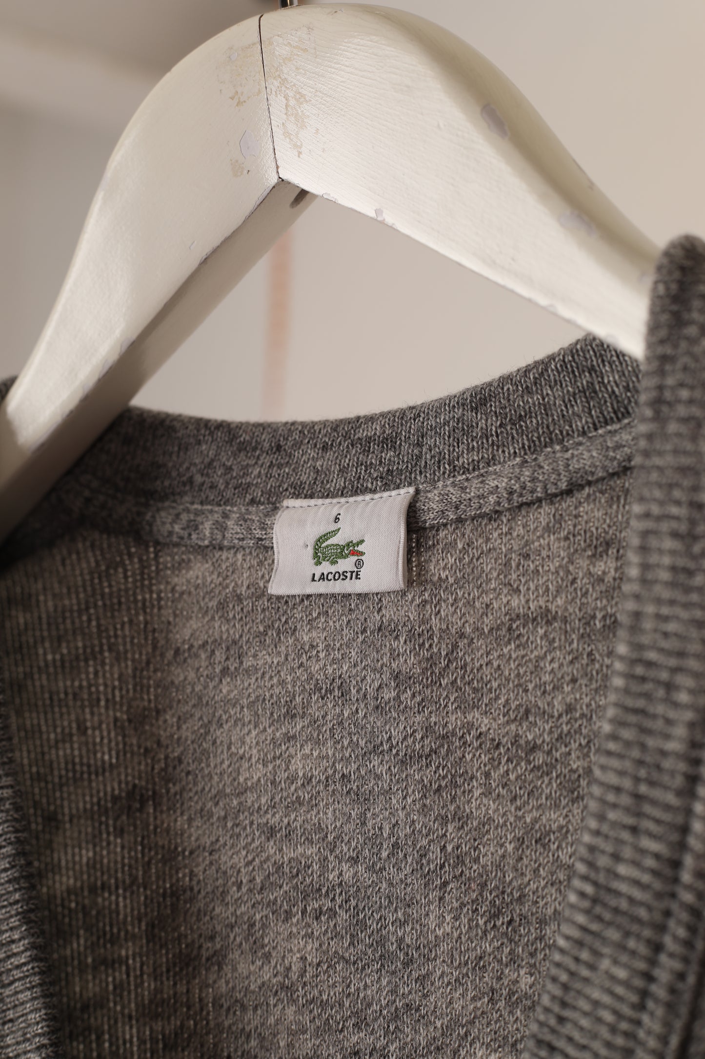 Lacoste Grey Knitwear Cardigan