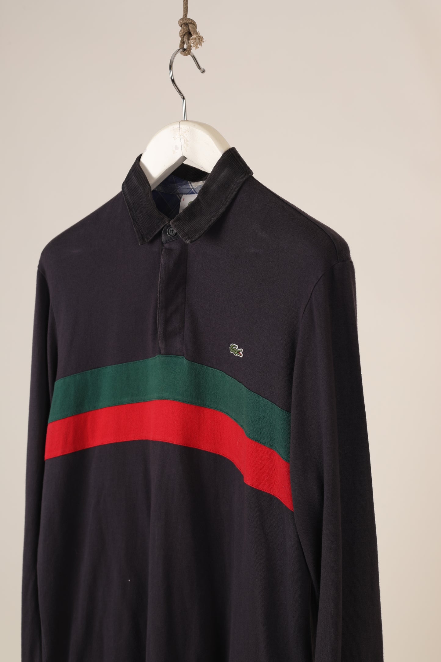 Lacoste stripe rugby shirt