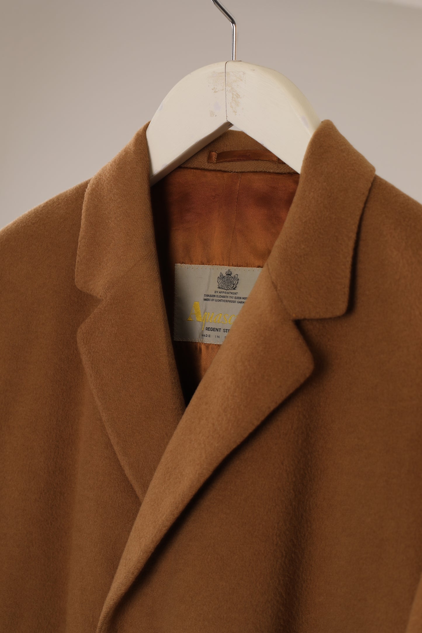 1980s Aquascutum cashmere crombie overcoat