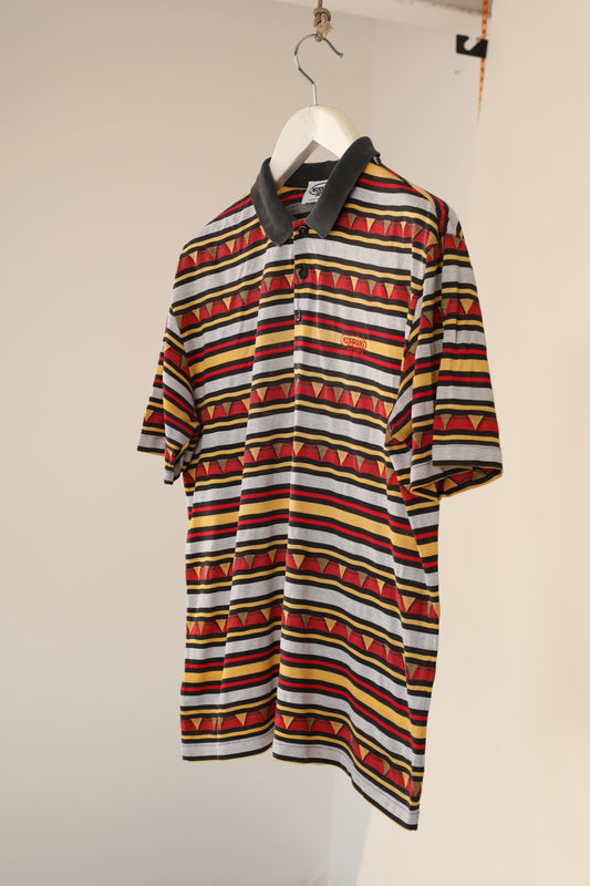 Vintage Missoni aztec pattern polo t-shirt