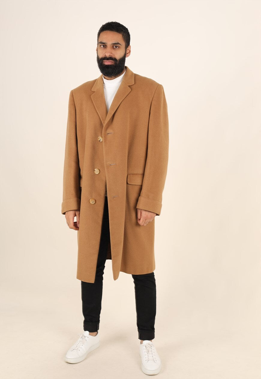 1980s Aquascutum cashmere crombie overcoat workingclassherovintage