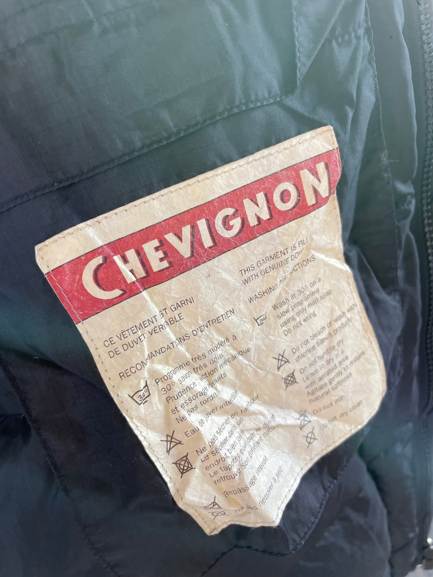 Vintage Chevignon down vest